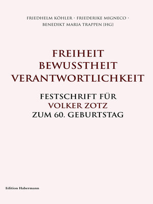 cover image of Freiheit. Bewusstheit. Verantwortlichkeit.